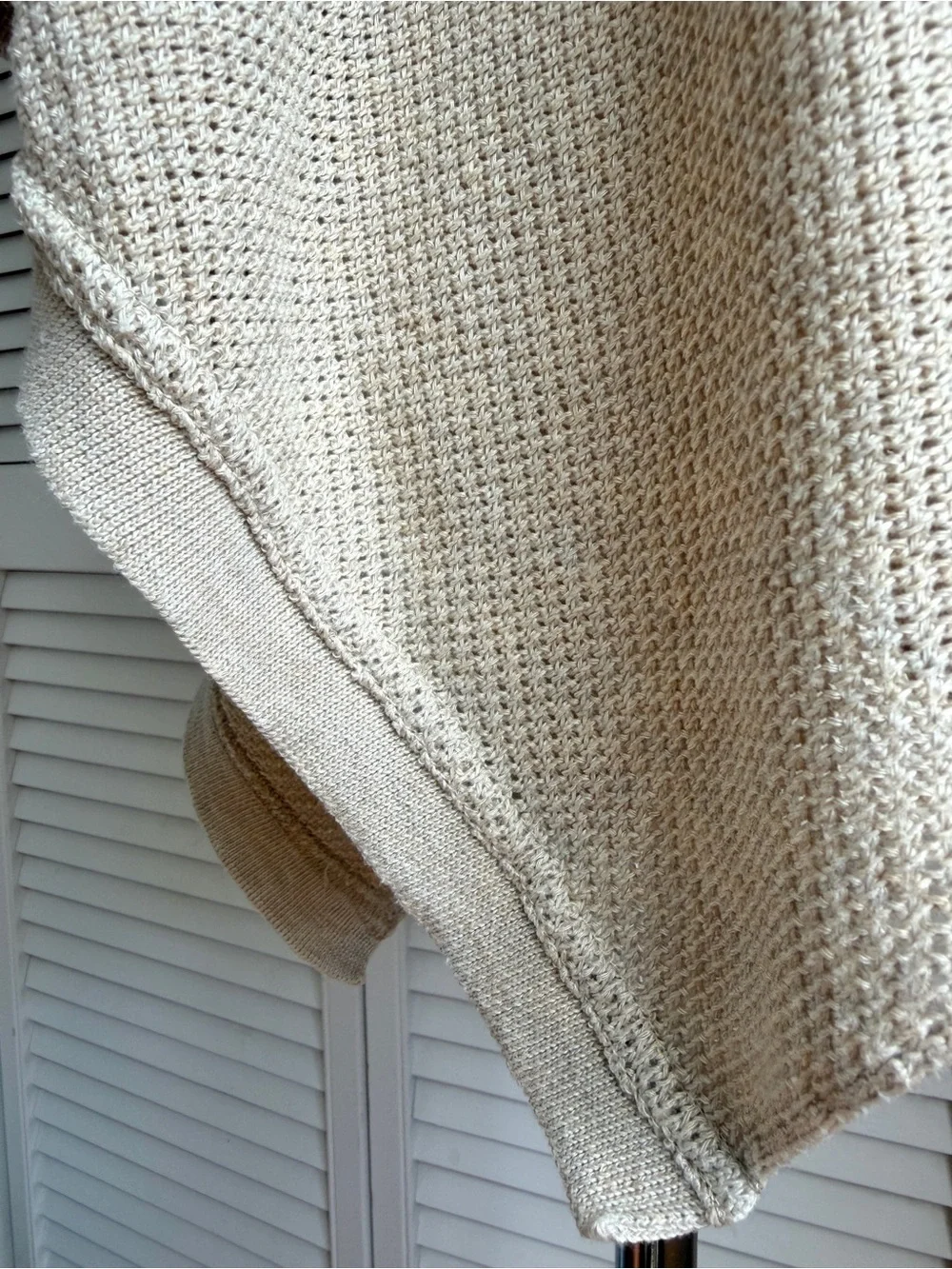 🤎 We Are AMMA Natural Cocoon Neutral Oatmeal Color Nursing Cover Shawl Wrap